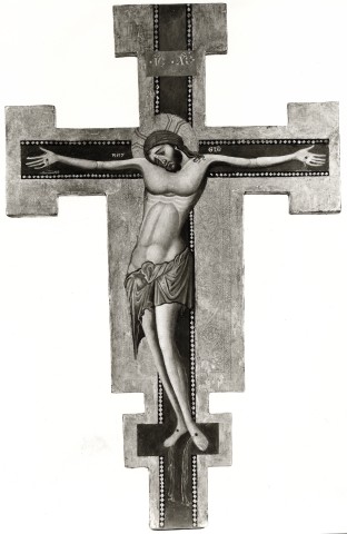 Rheinisches Bildarchiv — Maestro dei crocifissi francescani - sec. XIII - Cristo crocifisso — insieme, retro